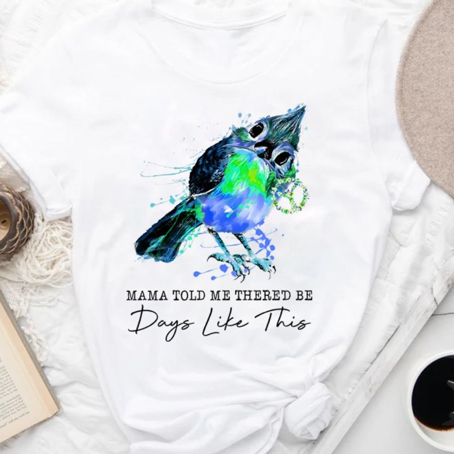 Days Like This Bird Tee in White